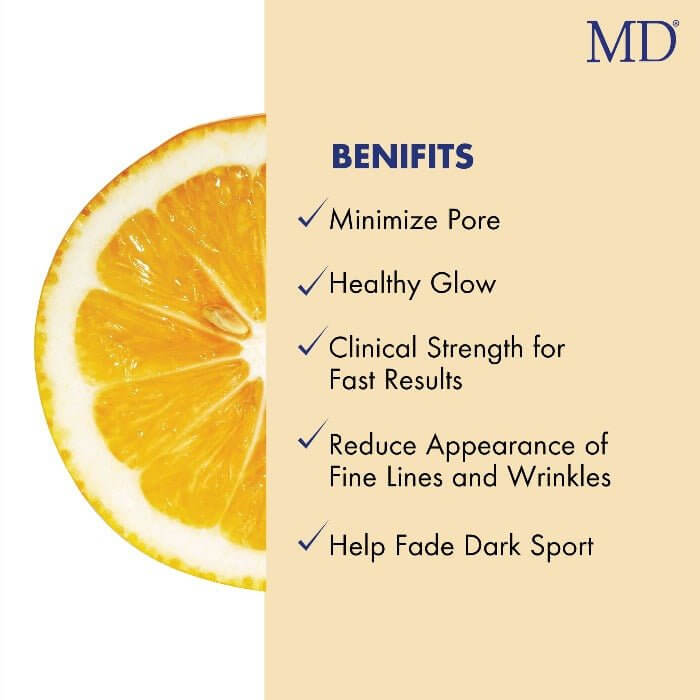 MD Factor Vitamin C Face Serum - Anti-Aging Face Serum with Vitamin C - 1 fl oz e/ 30ml - MD