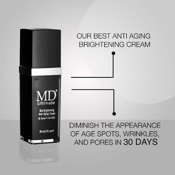 MD Skin brightening anti-aging cream – visibly reduces wrinkles, age spots, and pores in 30 days for smoother, radiant skin